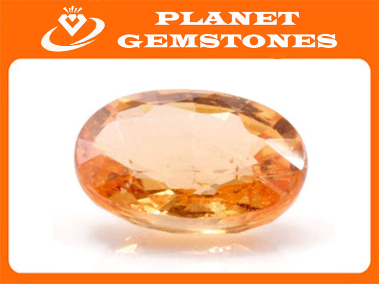 Spessartite | Natural Spessartite Garnet | Orange Garnet |January Gemstone | OV 7X5mm 1.10ct SKU: 113032-Planet Gemstones