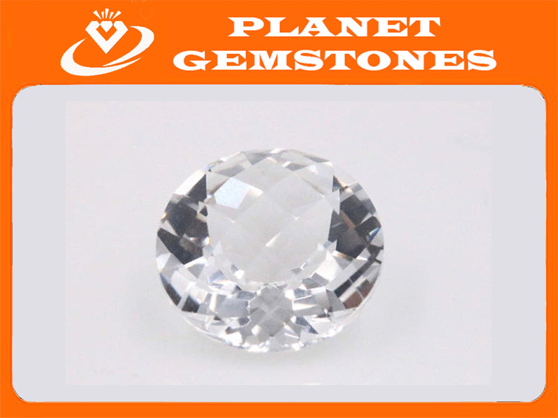 Rock Crystal Quartz Round shape-Planet Gemstones