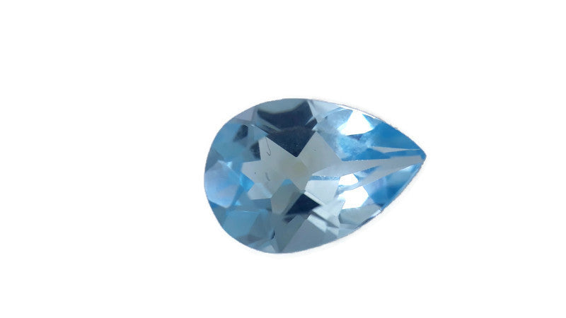 Natural Blue Topaz Gemstone Genuine Blue Topaz Faceted November Birthstone Blue Topaz Sky Blue Topaz Pear shape 7x10mm 6.71cts SKU:114439-Blue Topaz-Planet Gemstones
