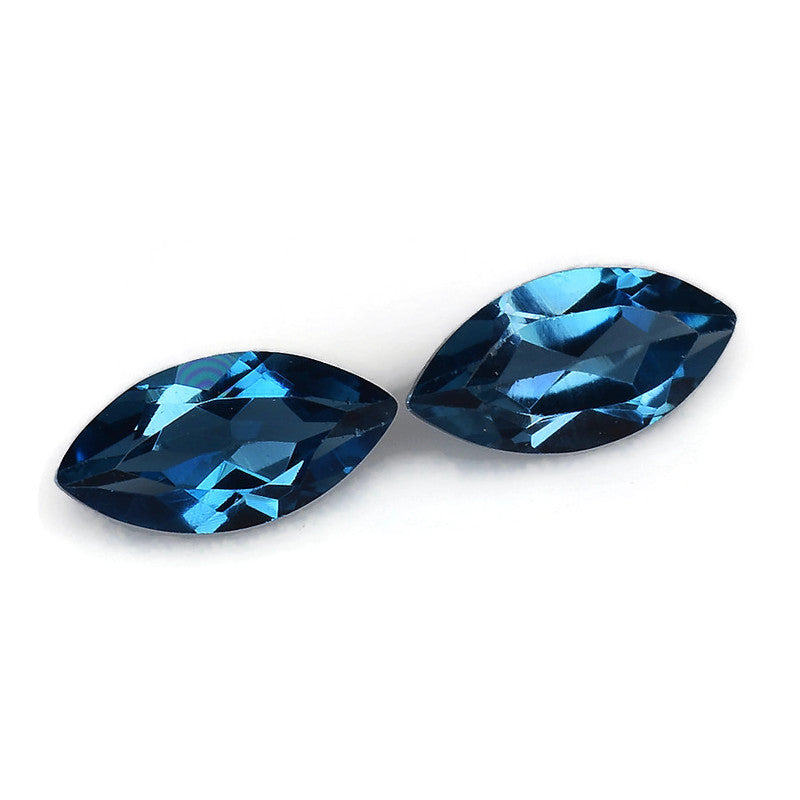 Natural Blue Topaz Gemstone Genuine Blue Topaz Faceted November Birthstone Blue Topaz London Blue Topaz MQ 6x3mm 0.61cts SKU:114515-Blue Topaz-Planet Gemstones