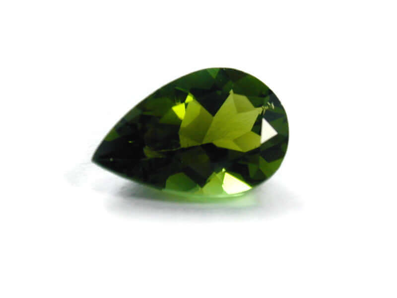 Green Tourmaline Pear 12x8mm-Tourmaline-Planet Gemstones