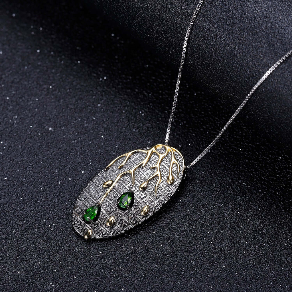 Elegant pendant necklace for women with a botanical theme