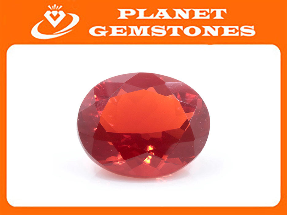 Fire Opal Oval 10X8mm-opal-Planet Gemstones