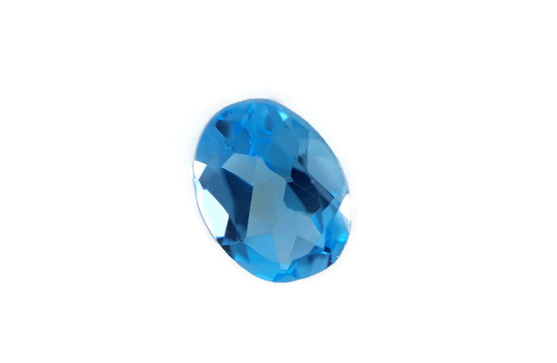 Natural Blue Topaz Gemstone Genuine Blue Topaz Faceted November Birthstone Blue Topaz Swiss Blue Topaz 8x6mm 1.54cts SKU:114470-Blue Topaz-Planet Gemstones