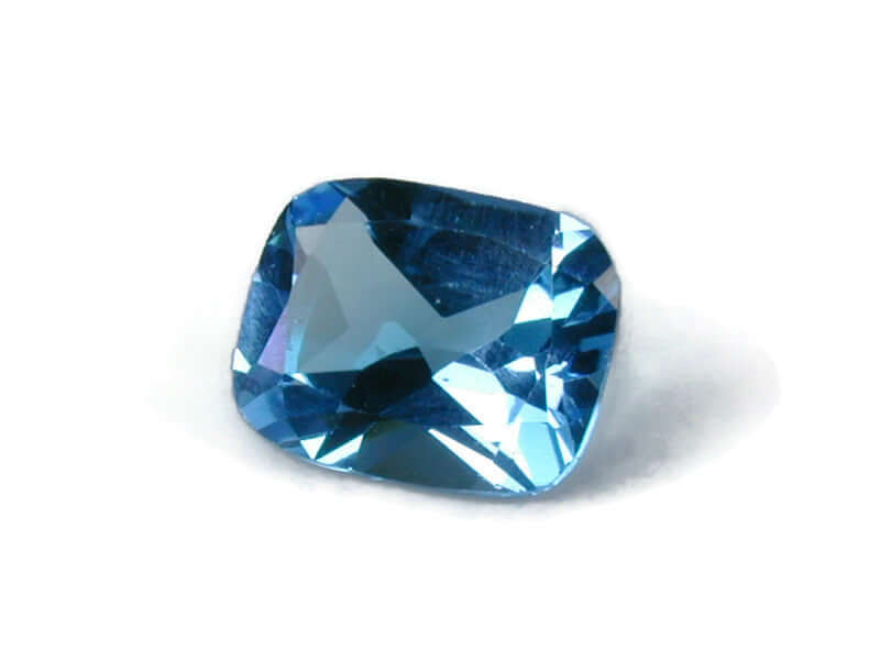 Natural Blue Topaz Gemstone Genuine Blue Topaz Faceted November Birthstone Blue Topaz Swiss Blue Topaz Cushion 9x11mm 4.15cts SKU:114625-Blue Topaz-Planet Gemstones