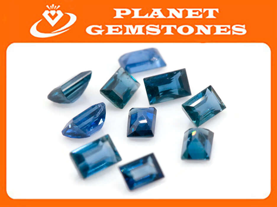 Natural Blue Sapphire Baguette Gemstone Genuine Sapphire Baguette Sapphire Certified sapphire Ceylon sapphire 0.10cts 3x2mm SKU:114596-Sapphire-Planet Gemstones