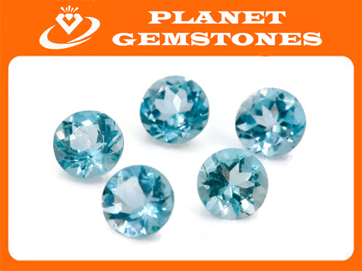 Aquamarine 5mm-Aquamarine-Planet Gemstones