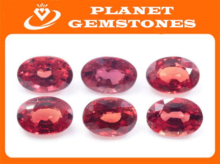 Natural Sapphire Sapphire Gemstone Faceted Sapphire Loose Stone loose sapphire Birthstone Sapphire Red Sapphire Faceted Oval, 6x4mm, 3.83ct-Planet Gemstones
