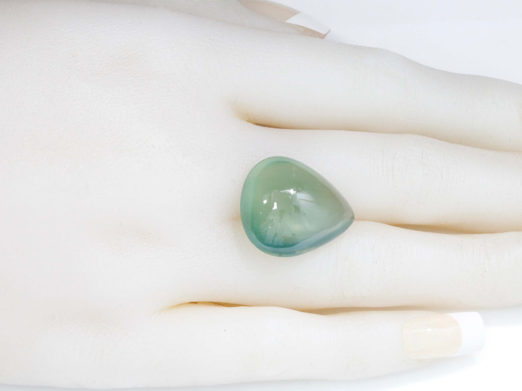 Natural Prehnite Cabochon Gemstone Loose Prehnite Teardrop Prehnite Cabochon Prehnite Green Prehnite Loose Prehnite Polished Gemstone SKU 104360-Prehnite-Planet Gemstones