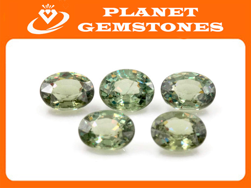 Natural Demantoid Garnet Gemstone Garnet Demantoid Garnet January Gemstone 4x5mm OV Loose Stone SKU:00111367-Planet Gemstones