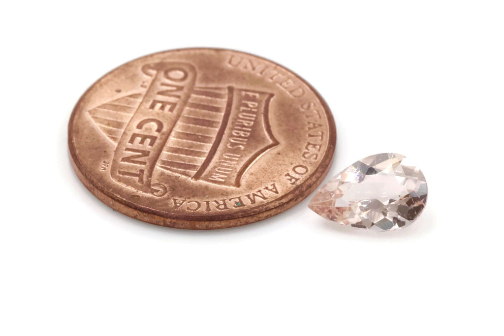 Morganite Pear 8x5mm-Morganite-Planet Gemstones
