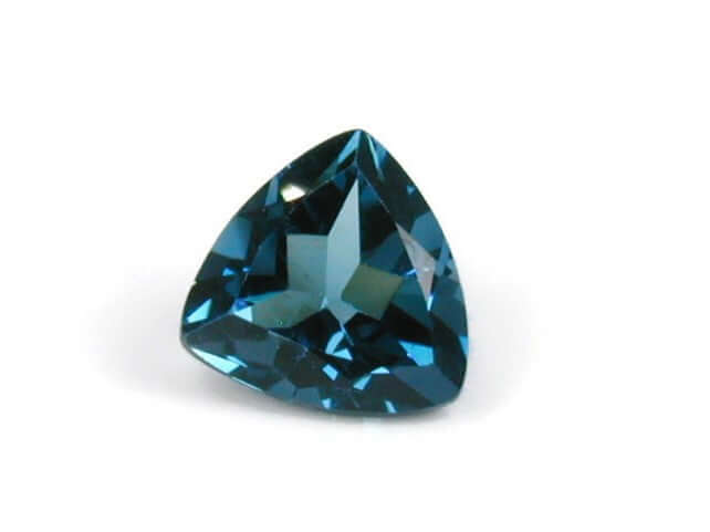 Natural Blue Topaz Gemstone Genuine Blue Topaz Faceted November Birthstone Blue Topaz London Blue Topaz Trillion 8mm 2.86cts SKU:114634-Blue Topaz-Planet Gemstones