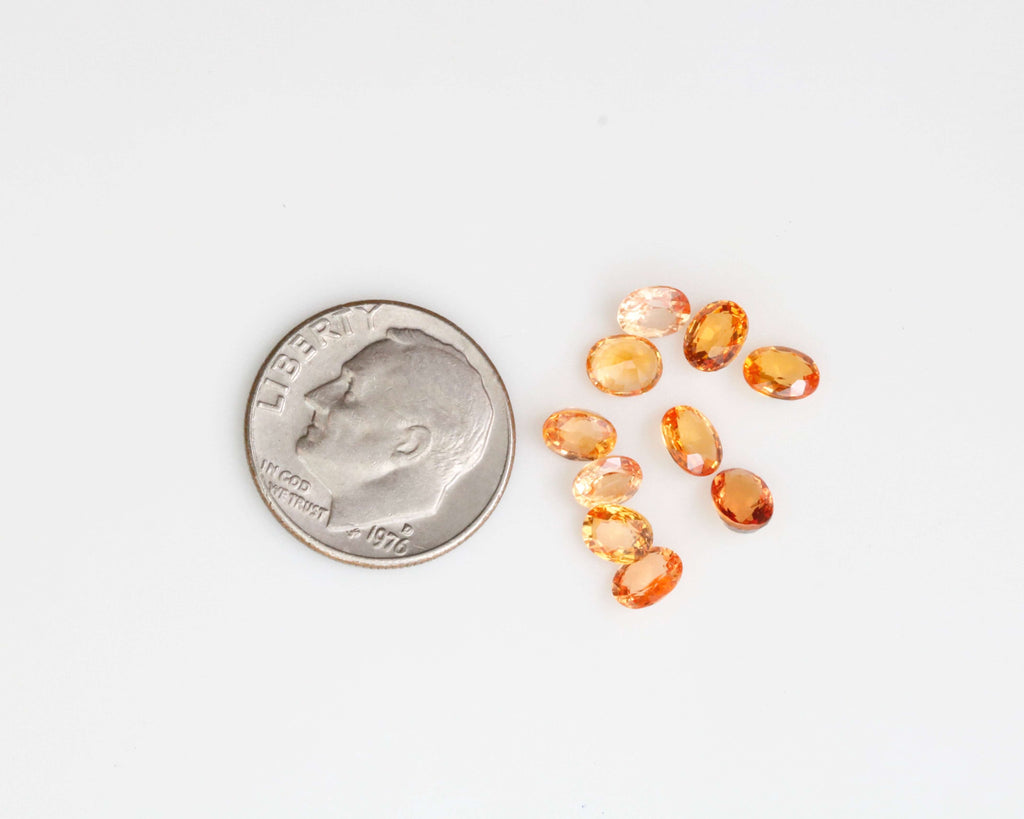Spessartine Garnet Round 4x5mm-Garnet-Planet Gemstones