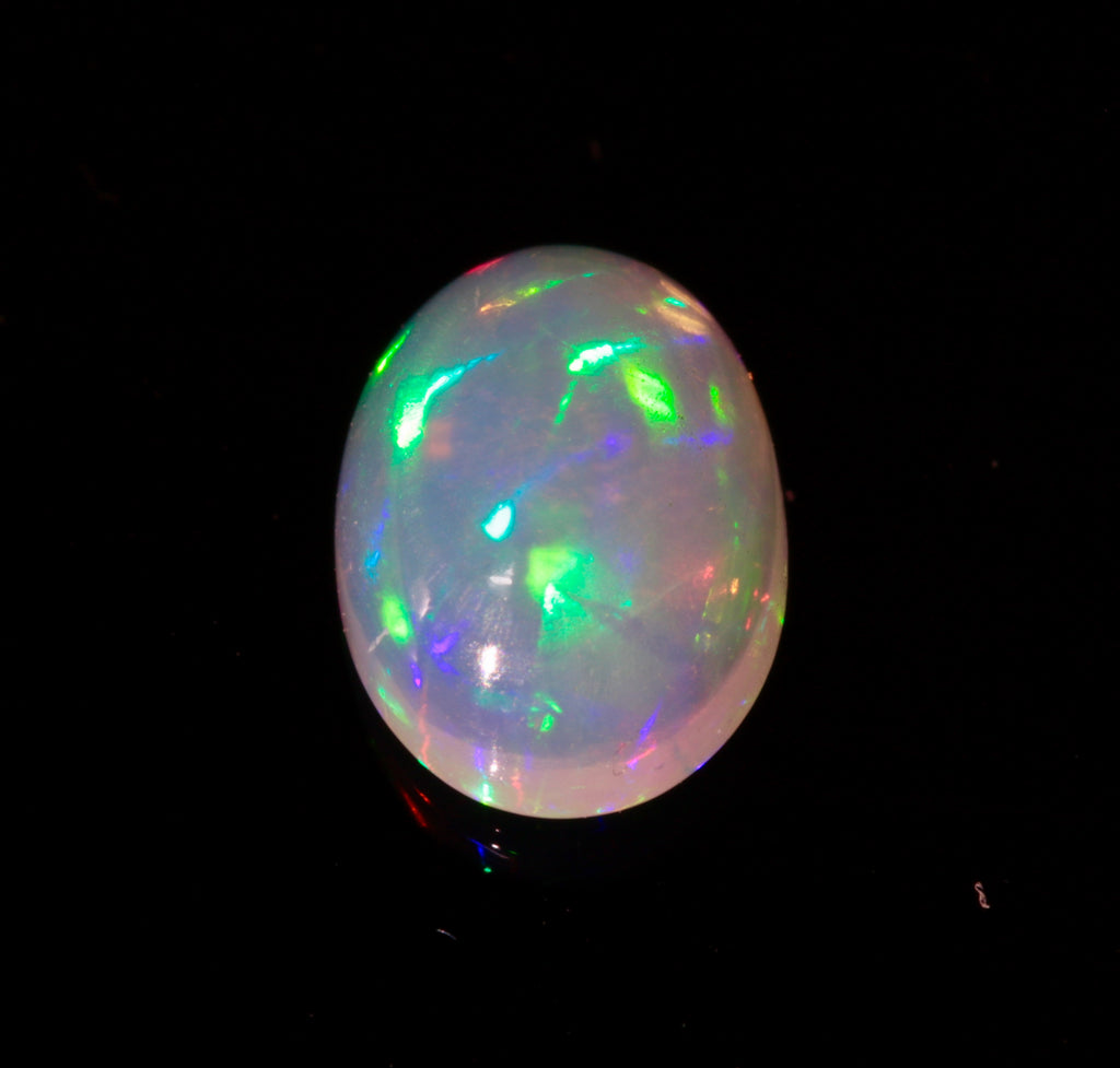 Natural Opal Ethiopian opal Oval gemstones opal cabochon fire opal faceted opal rainbow opal white opal stone 8x6mm,9x7mm SKU: 114582-opal-Planet Gemstones