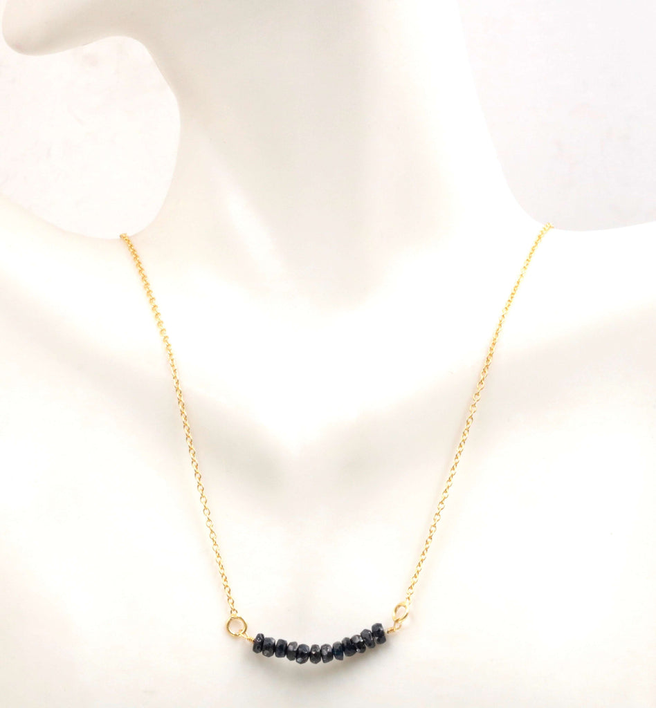 Natural Precious faceted Gemstone Simple Necklace SKU: 6142205-necklace-Planet Gemstones
