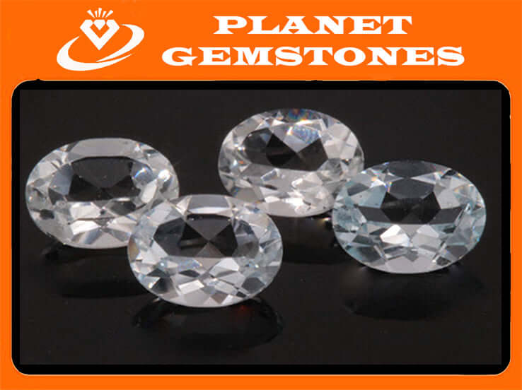 Aquamarine Oval 8x6mm-Aquamarine-Planet Gemstones