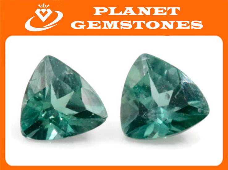 Natural Alexandrite Certify Alexandrite June birthstone Alexandrite Gemstone DIY Jewelry Supplies Matching Pair Tri 4mm 0.52ct-Alexandrite-Planet Gemstones