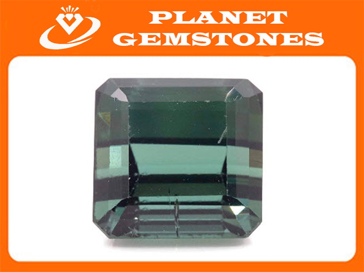 Tourmaline Gemstone Loose Gemstone Faceted Tourmaline Faceted Gemstone DIY Jewelry Tourmaline Green Tourmaline 9.52ct 11x9.8mm sku 110147-Tourmaline-Planet Gemstones