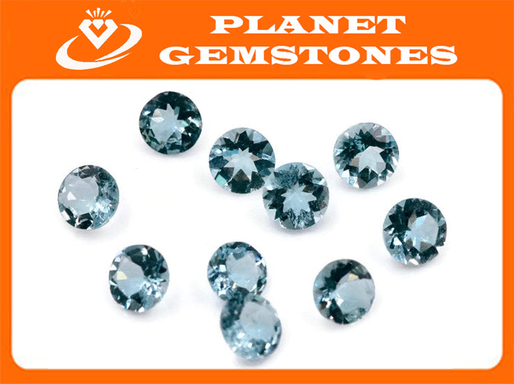Natural Aquamarine 5mm-Aquamarine-Planet Gemstones