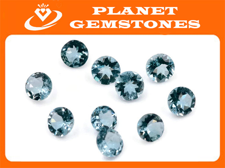 Natural Aquamarine 5mm 0.37 ct-Aquamarine-Planet Gemstones