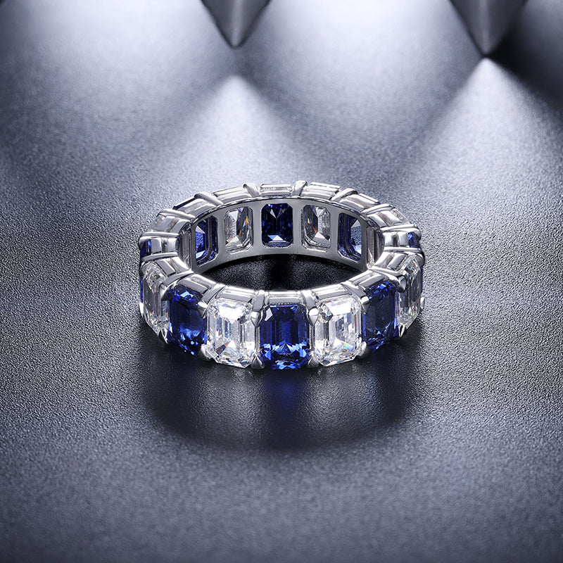 Women's Sapphire Full Band Ring SKU:6142037-Planet Gemstones