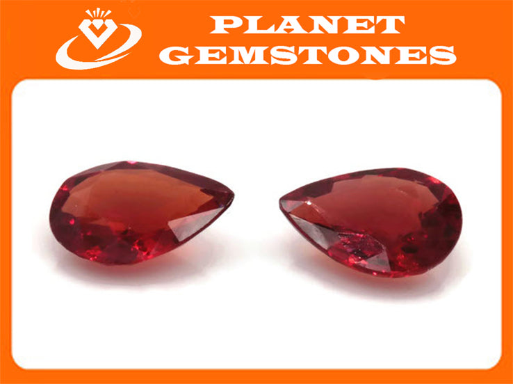 Natural Sapphire Sapphire Gemstone Faceted Sapphire Loose Stone loose sapphire Birthstone Sapphire Red Sapphire Pear shaped 0.65ct 5x7mm-Planet Gemstones