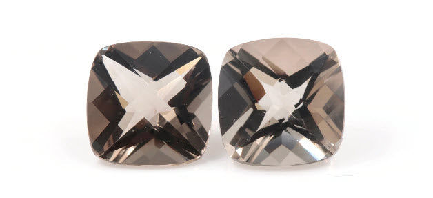 Smoky Quartz Cushion 9mm-Planet Gemstones