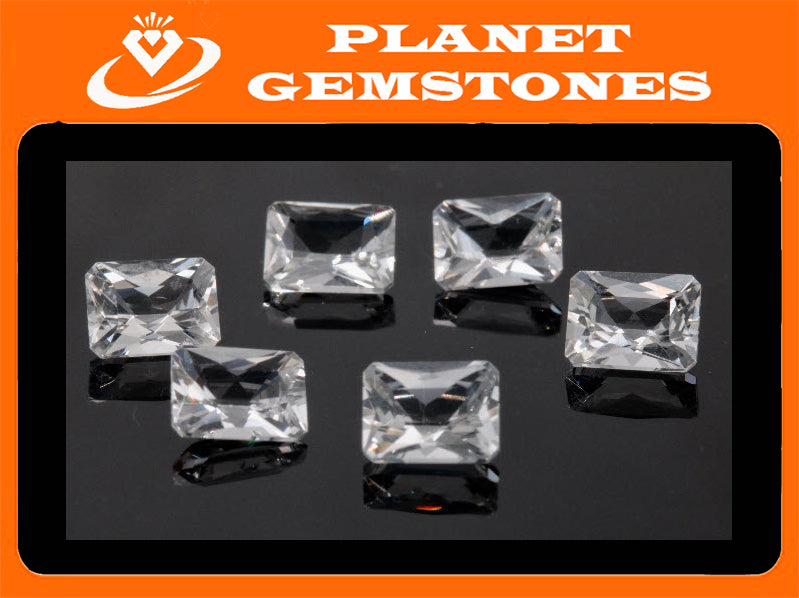 Rock Crystal 8x6mm-Planet Gemstones