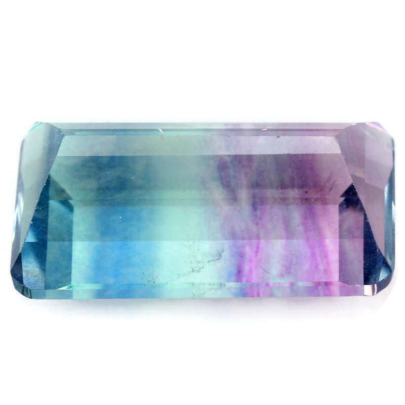 Natural fluorite green and purple fluorite fluorite crystal rainbow fluorite fluorite gemstone fluorite stone fluorite Octagon 18x10.5mm 13.30ct SKU:111650-Flourite-Planet Gemstones