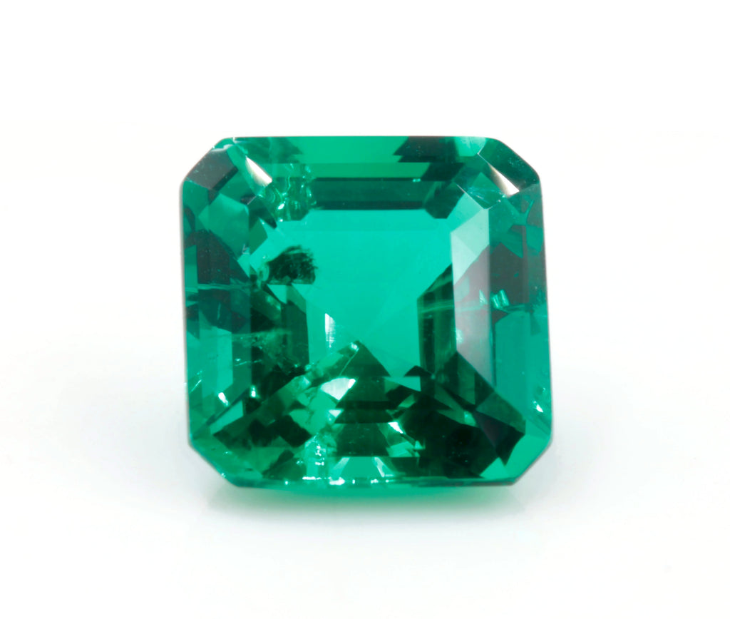 Natural Emerald Colombian Emerald May Birthstone Genuine Emerald Emerald Gemstone Emerald Green Asscher cut 8mm 2.25ct SKU: 114534-Emerald-Planet Gemstones