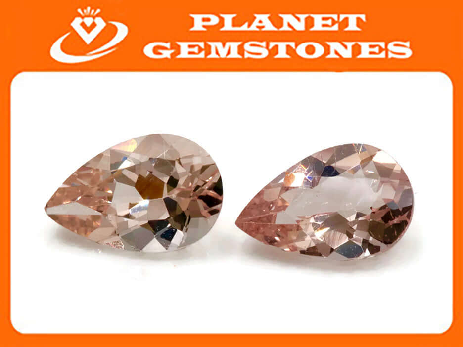 Morganite Pear 8x5mm-Morganite-Planet Gemstones
