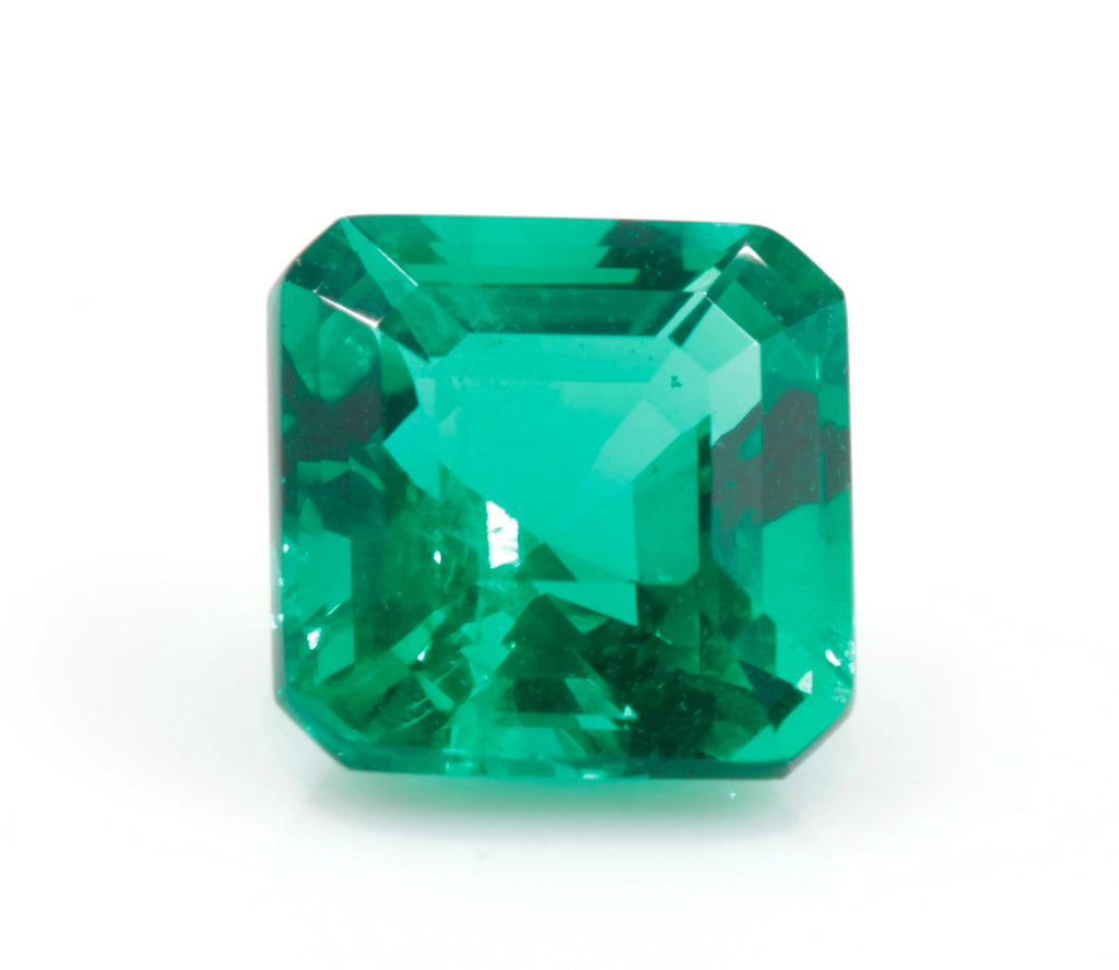 Natural Emerald Colombian Emerald May Birthstone Genuine Emerald Emerald Gemstone Emerald Green Emerald Asscher cut 6mm 1.08ct SKU:114540-Emerald-Planet Gemstones