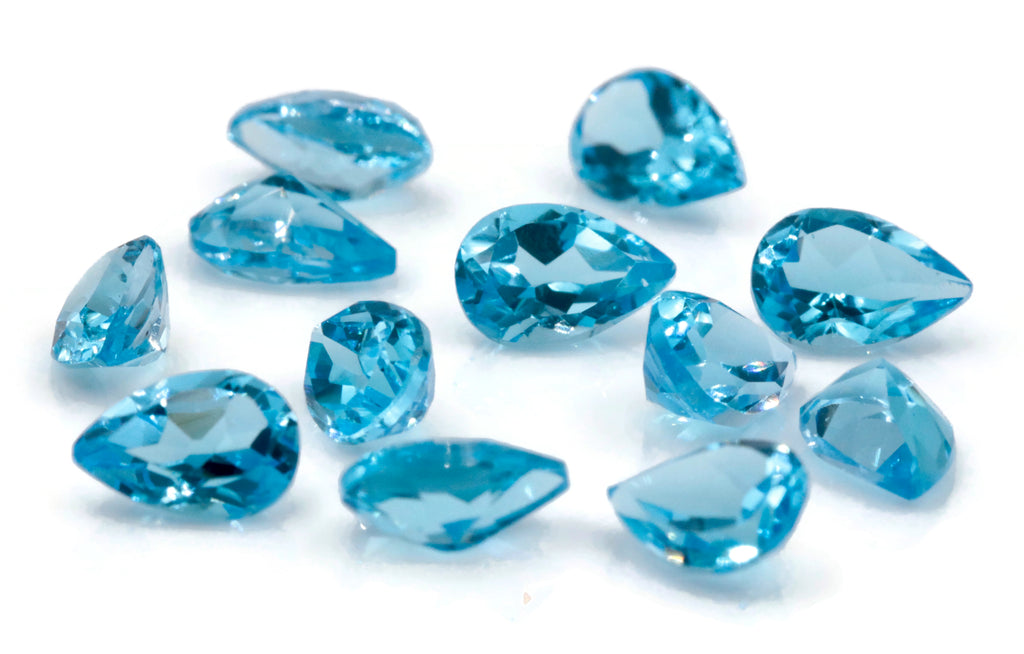 Topaz Oval 9x6mm-Blue Topaz-Planet Gemstones