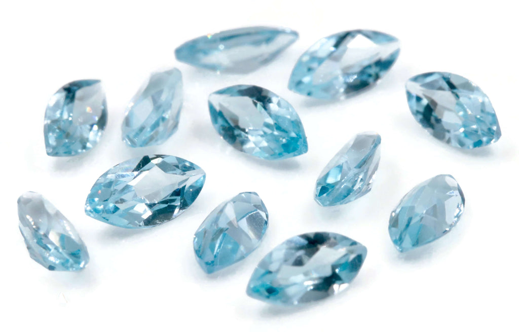 Topaz Marquise 8x6mm-Blue Topaz-Planet Gemstones