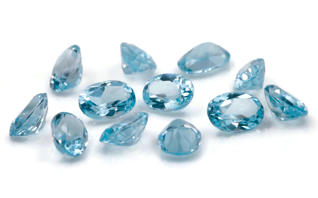 Topaz Oval 7x5mm-Blue Topaz-Planet Gemstones