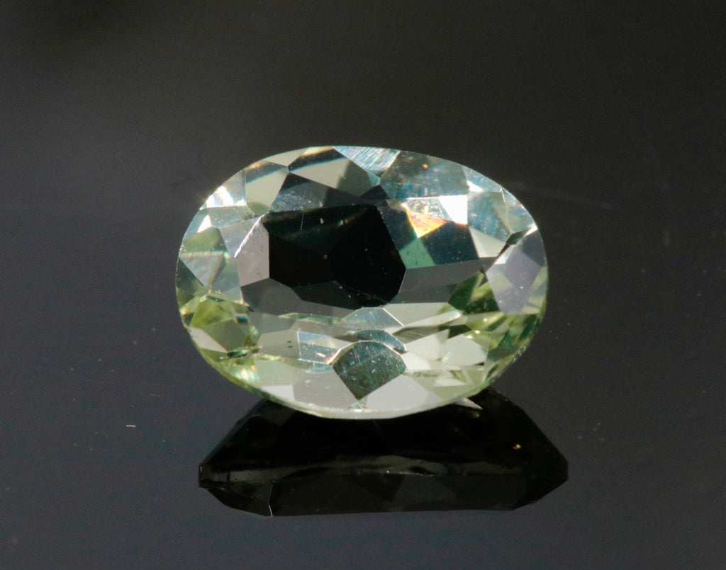 Natural Green Beryl Gemstone Faceted Green Beryl Loose Stone Genuine Green Beryl HELIODOR oval 8x6mm 1.20ct DIY Jewelry Supplies-Planet Gemstones