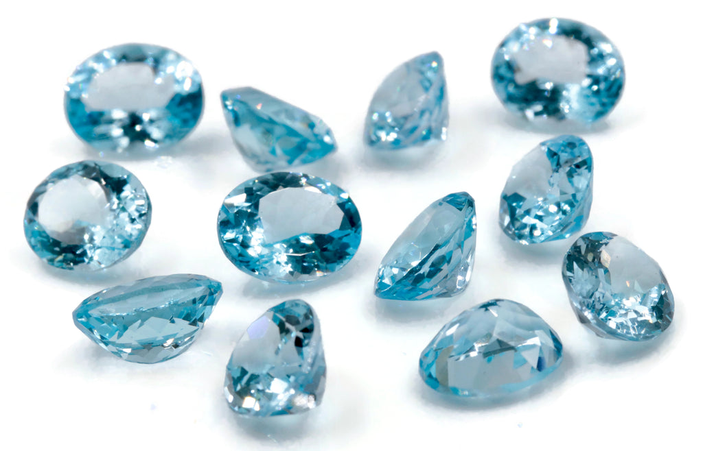 Natural Blue Topaz Gemstone Genuine Blue Topaz Faceted November Birthstone Blue Topaz Sky Blue Topaz Oval 10x12mm 5.88cts SKU:114509-Blue Topaz-Planet Gemstones