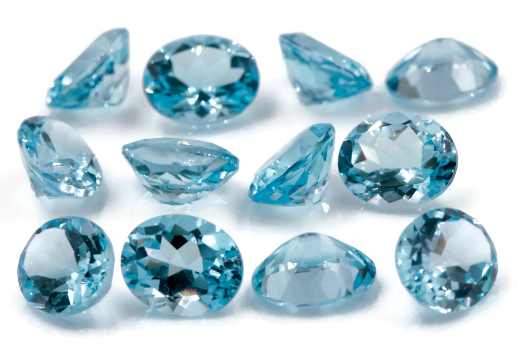 Topaz Oval 11x9mm-Blue Topaz-Planet Gemstones