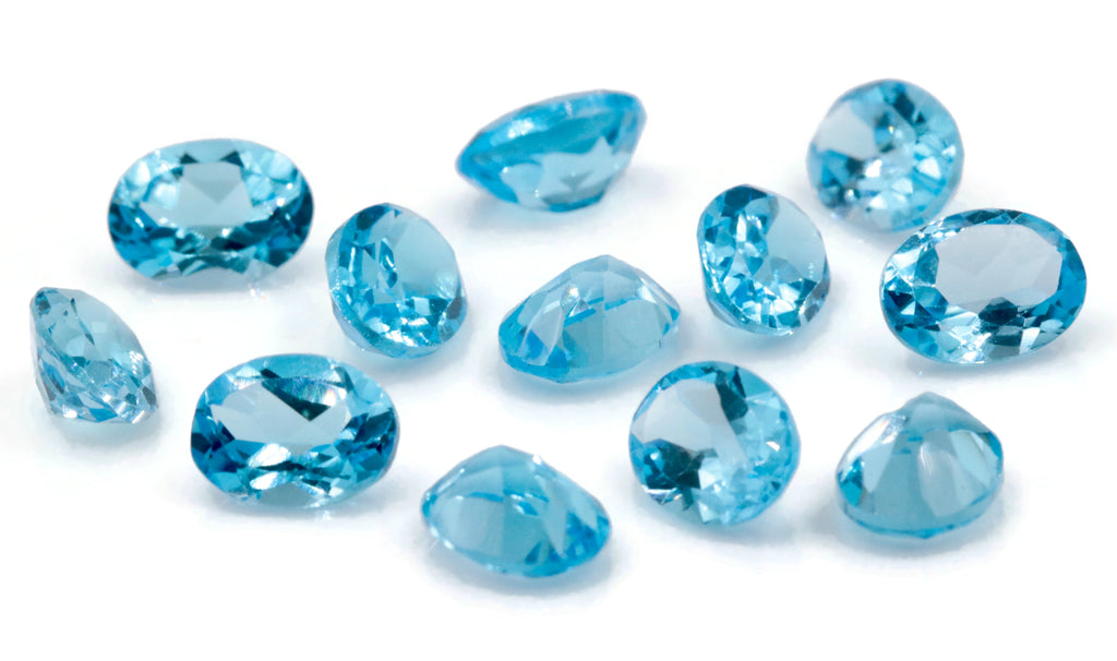 Topaz Oval 8x6mm-Blue Topaz-Planet Gemstones