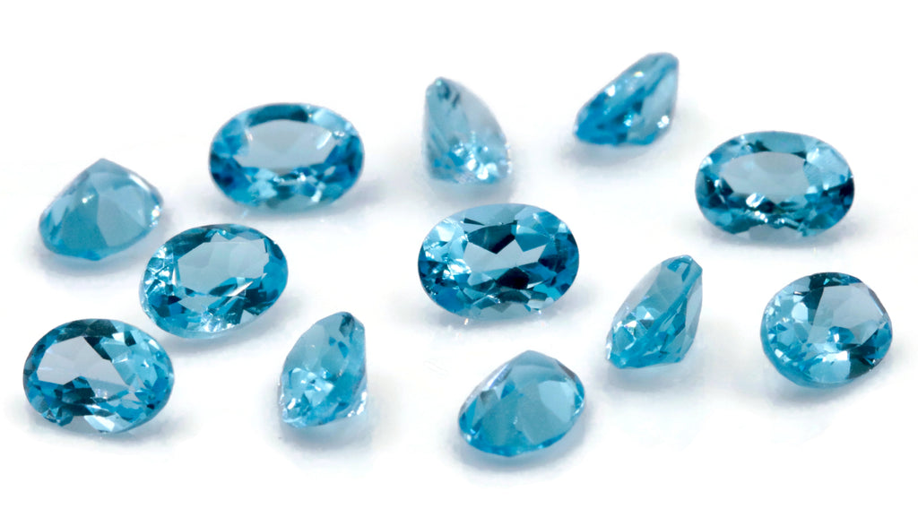 Topaz Oval 7X5mm-Blue Topaz-Planet Gemstones
