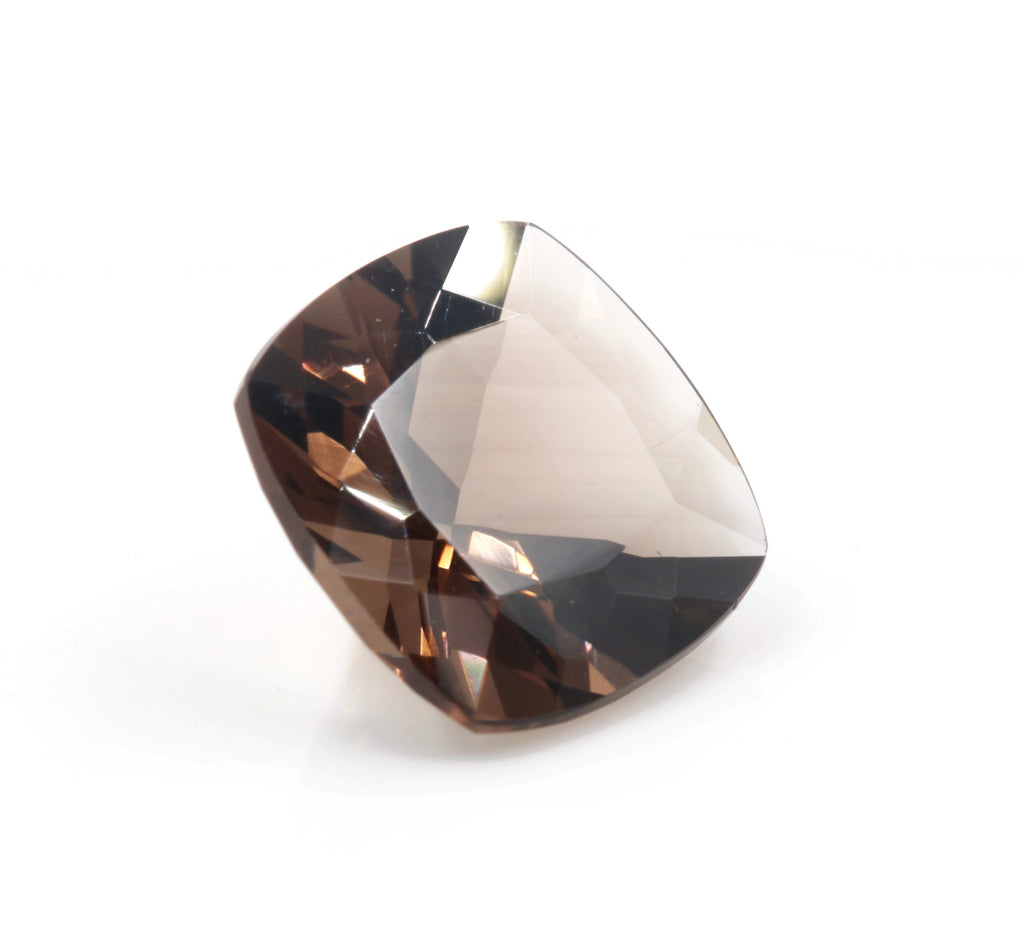 Smoky Quartz Cushion 10mm-QUARTZ-Planet Gemstones