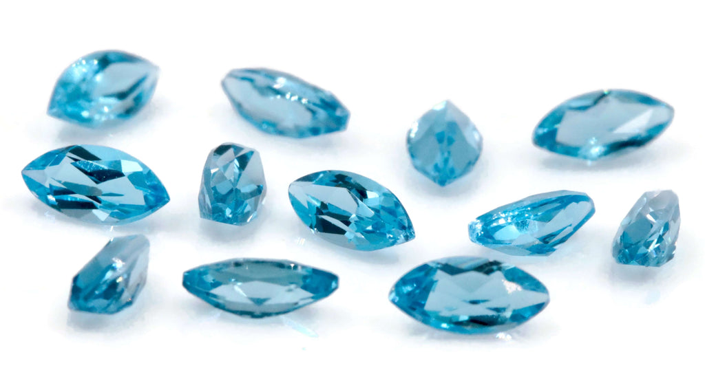 Topaz Marquise 6x3mm-Blue Topaz-Planet Gemstones