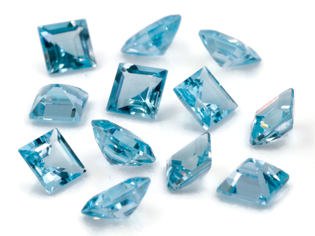 Natural Blue Topaz Gemstone Genuine Blue Topaz Faceted November Birthstone Blue Topaz Sky Blue Topaz 8mm 3.08cts SKU:114475-Blue Topaz-Planet Gemstones