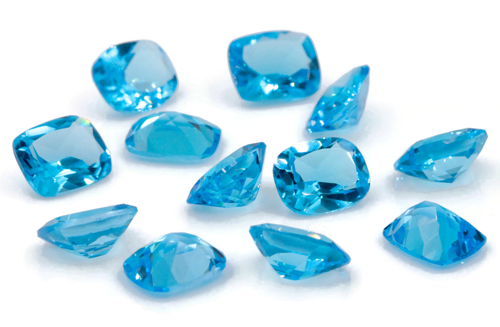 Natural Blue Topaz Gemstone Genuine Blue Topaz Faceted November Birthstone Blue Topaz Swiss Blue Topaz Cushion 9x11mm 4.15cts SKU:114625-Blue Topaz-Planet Gemstones