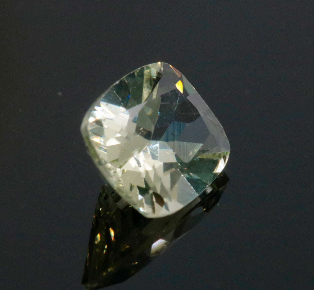 Natural Green Beryl Gemstone Faceted Green Beryl Loose Stone Genuine Green Beryl HELIODOR cushion 7x5mm 0.75ct DIY Jewelry Supplies-Planet Gemstones