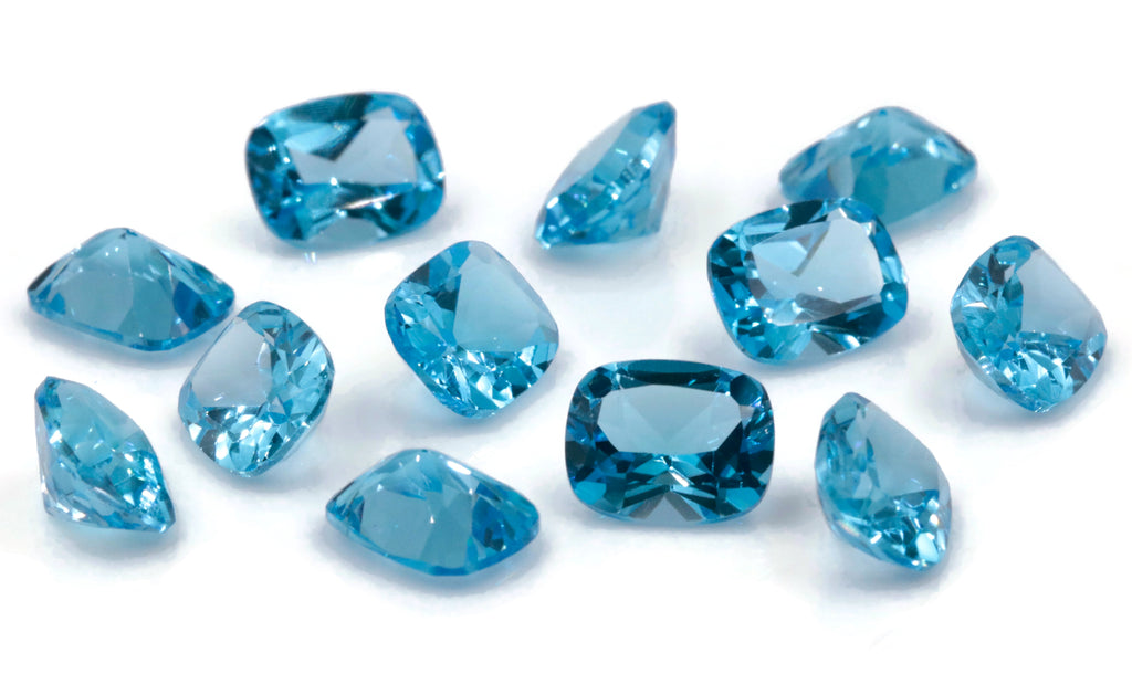 Natural Blue Topaz Gemstone Genuine Blue Topaz Faceted November Birthstone Blue Topaz Swiss Blue Topaz Cushion 10x8mm 3.50cts SKU:114620-Blue Topaz-Planet Gemstones
