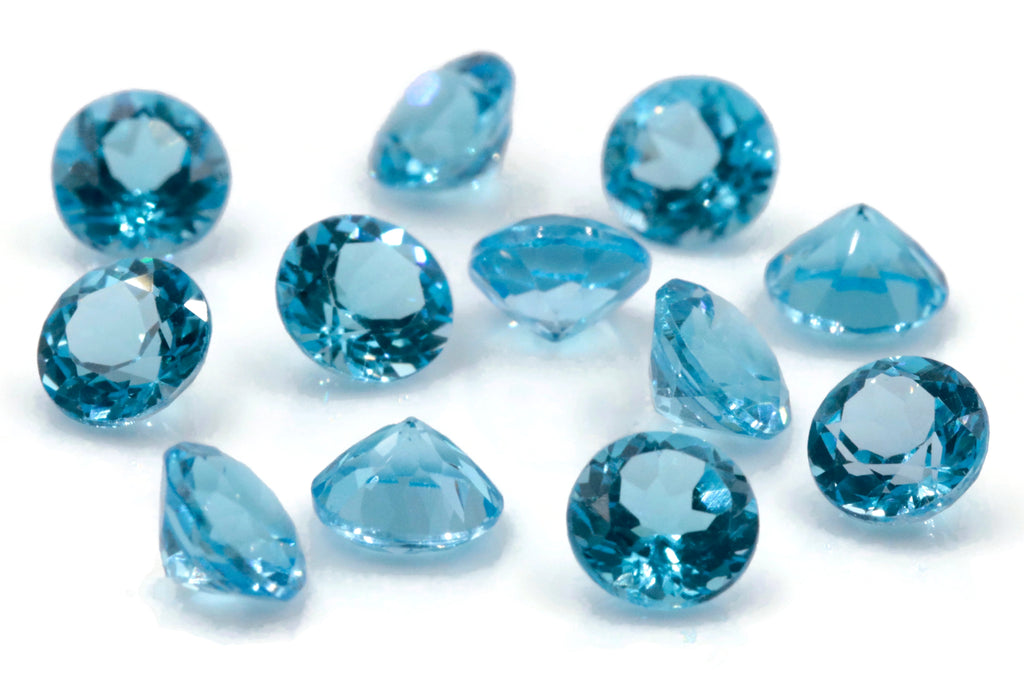 Natural Blue Topaz Gemstone Genuine Blue Topaz Faceted November Birthstone Blue Topaz Swiss Blue Topaz 7mm 1.67cts SKU:114454-Blue Topaz-Planet Gemstones