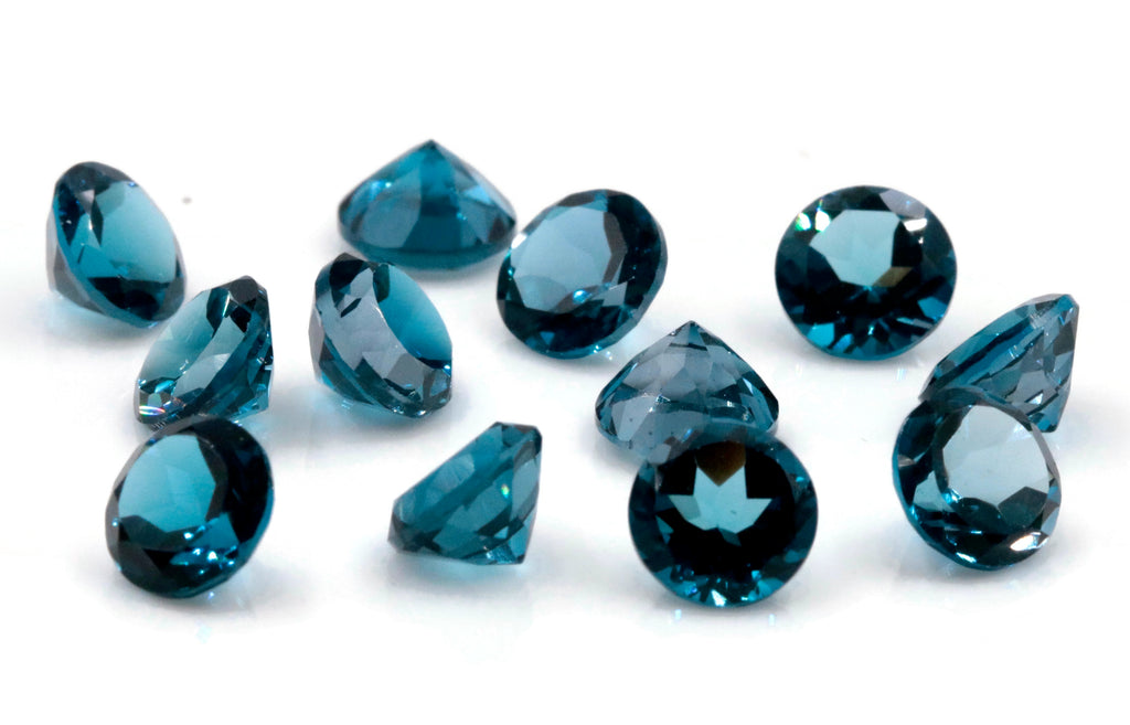 Natural Blue Topaz Gemstone Genuine Blue Topaz Faceted November Birthstone Blue Topaz London Blue Topaz 7mm 1.70cts SKU:114463-Blue Topaz-Planet Gemstones