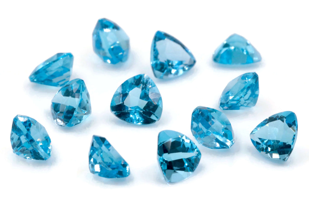Topaz Square 8mm-Blue Topaz-Planet Gemstones