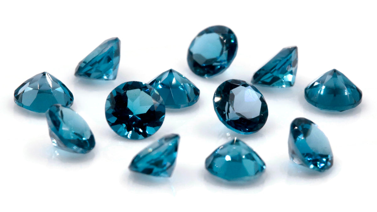 Blue Topaz Round 5mm Gemstone - Stunning Quality & Color